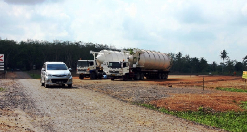 Pengerjaan Jalan tol Lampung yang menghubungkan Bakauheni-Terbanggi Besar terus digulirkan.