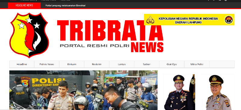 Polda Lampung Akan Resmikan Website Tribratanews | Radio ...
