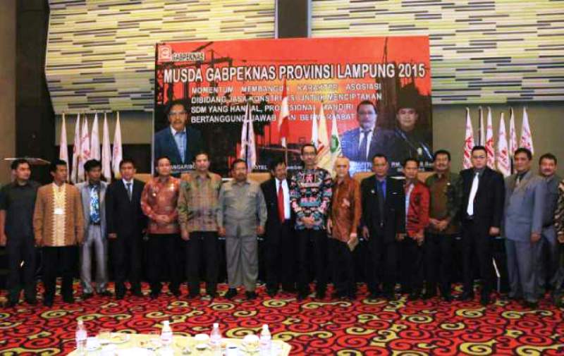 Musyawarah Daerah GABPEKNAS Tahun 2015 di Bandar Lampung, Kamis (10/12/2015)