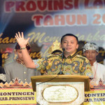 Gubernur Lampung Ridho Ficardo membuka Utsawa Dharma Gita Umat Hindu
