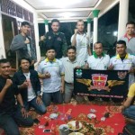 Pemuda Katolik Komcab Bandar Lampung Bantu GP Ansor dan Banser NU Dirikan Posko Mudik