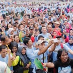 Senam Germas Lampung Raih Rekor MURI Peserta Sosialisasi Terbanyak