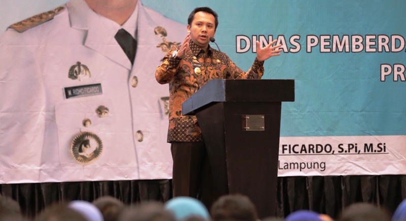 Gubernur Lampung Muhammad Ridho Ficardo.